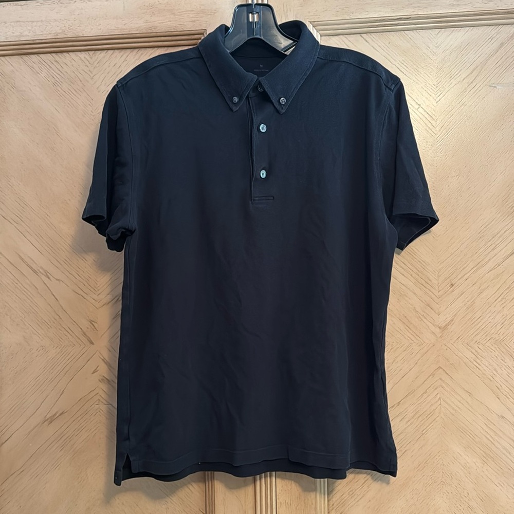 Muji Mens Polo - Black - M